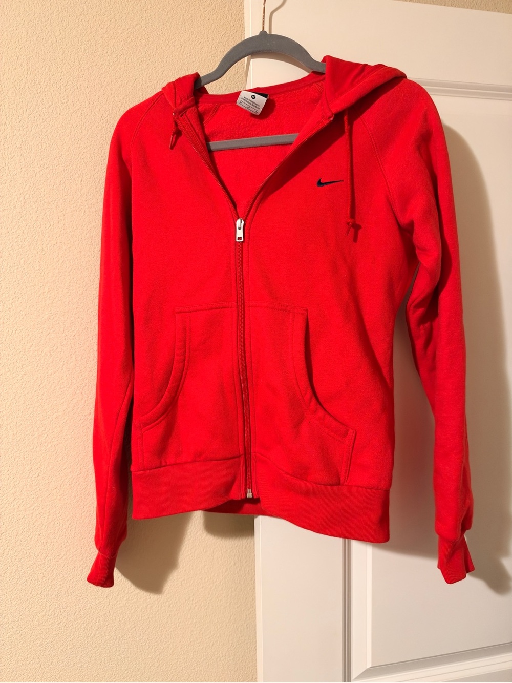 Nike Women's Bright Red Full-Zip Hoodie